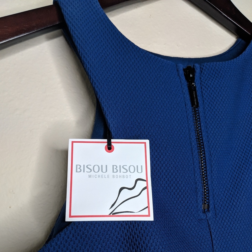 BISOU BISOU Blue Crop Top NEW - Picture 4 of 6